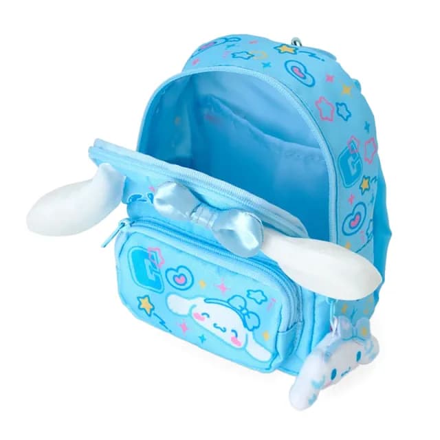 【SANRIO 三麗鷗】雙11 心動學園祭系列 迷你書包造型收納包附鎖圈 零錢包 大耳狗