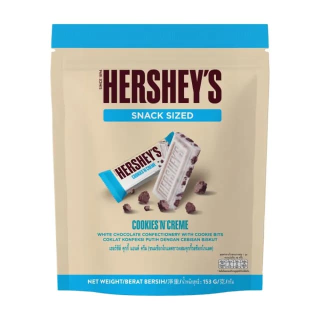 【Hersheys 好時】巧克力片袋裝153g(巧酥可可風味/牛奶巧克力)