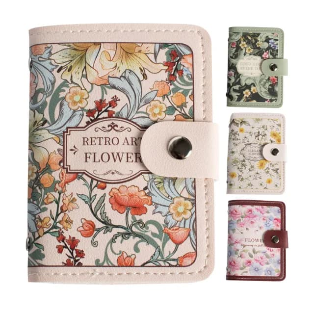 【QIDINA】雙11 4入-超實用20張唯美復古皮革卡片收納夾 包-G(名片夾 卡片夾 皮夾 證件套 小錢包)