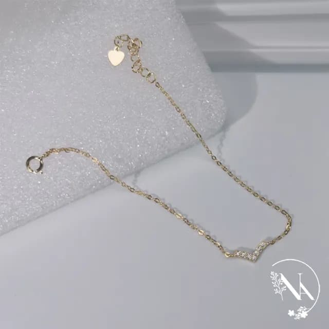 【NANA】雙11 娜娜 小眾設計感V型手鍊 N114091801(小眾 設計感 V型 手鍊)