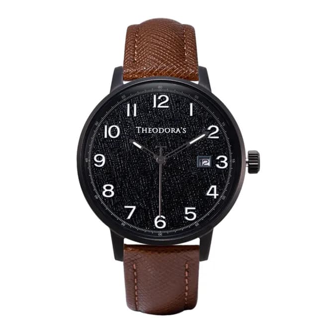 【THEODORA’S 希奧朵拉】小錶面｜時間旅人-漫遊者日顯夜光手錶(女錶 日期顯示 夜光 藍寶石水晶玻璃)