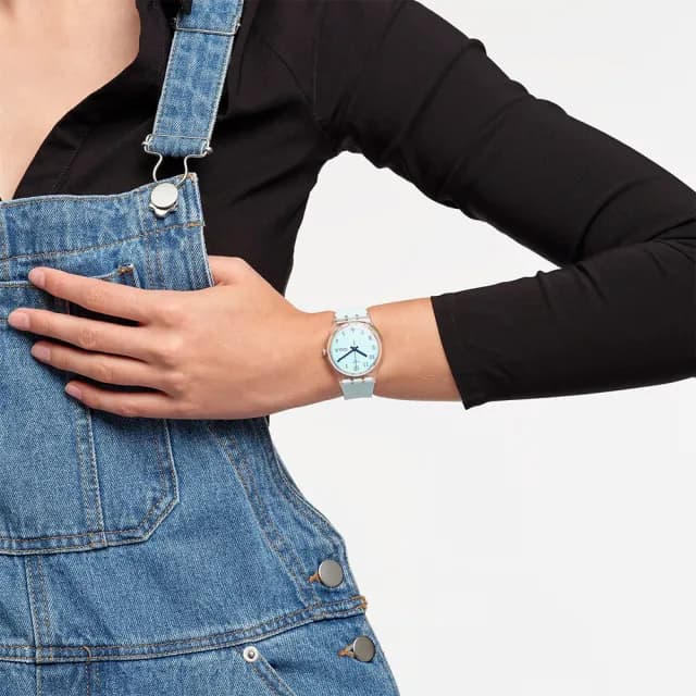 【SWATCH】ULTRACIEL 經典手錶/太陽光譜上蓋/瑞士製造 GE713(34mm)