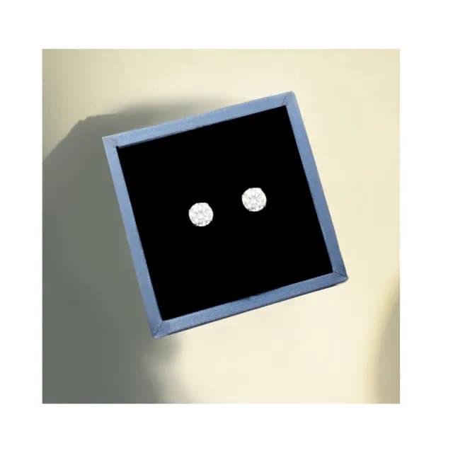 【耀眼美人】超閃耀兩克拉莫桑鑽耳環鈦閃耀/鈦鋼耳環後鎖式(雙11/過爐款/莫桑鑽耳環/不過敏)