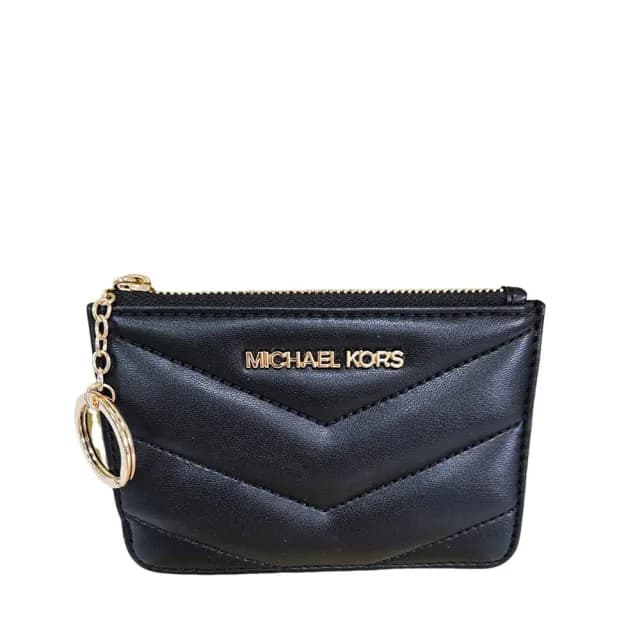 【Michael Kors】MK JET SET TRAVEL小香風/絎縫鑰匙包卡片夾/MK零錢包禮盒組(送禮)