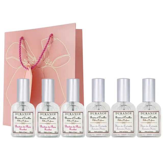 【DURANCE 朵昂思】經典枕頭香水舒眠超值組(50ml-買3送3+禮袋-多款可選-專櫃公司貨)