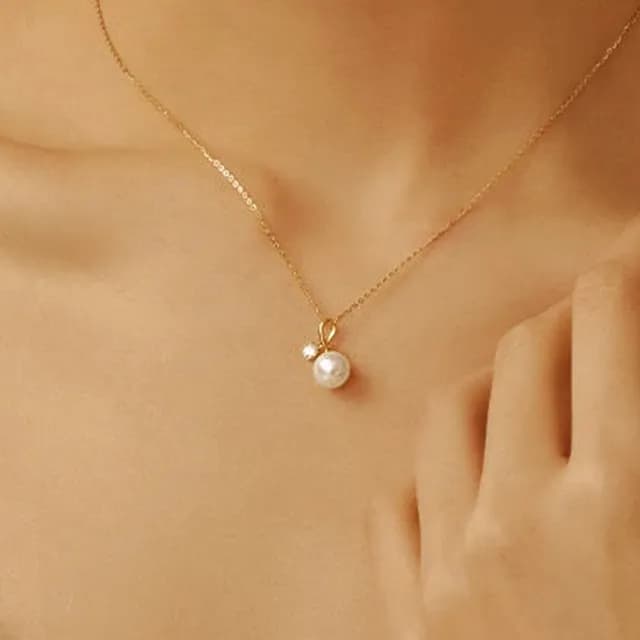 【CReAM】Rain 925純銀珍珠輕奢鑽飾女項鍊項鏈(生日 禮物 送禮 禮盒)