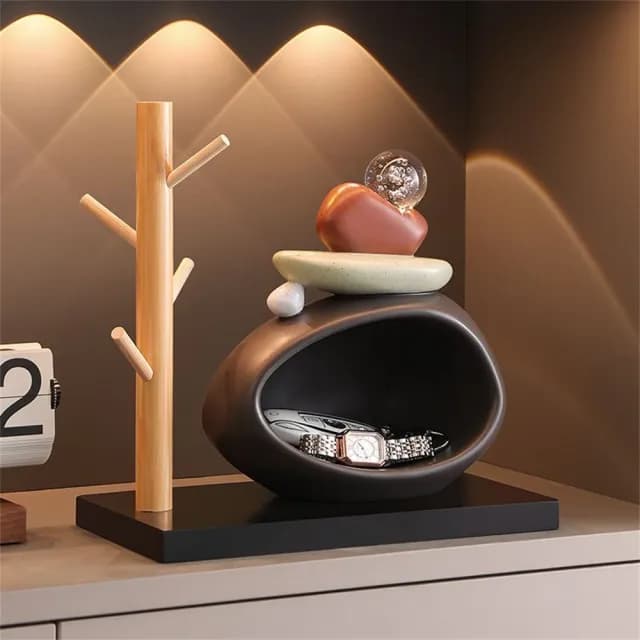 【新川】時來運轉鑰匙收納 玄關擺件裝飾品(客廳酒櫃電視櫃擺設 喬遷新居禮物)