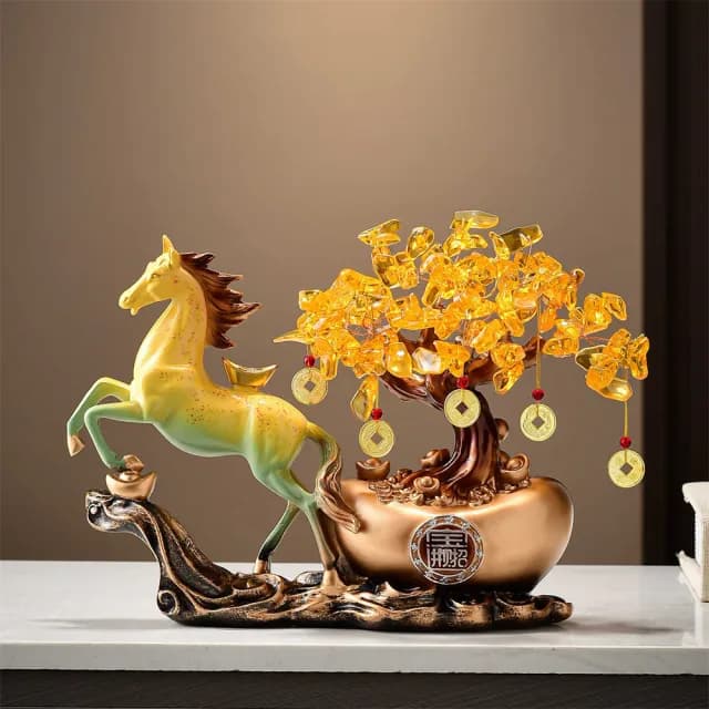 【超微米】發財樹 馬上有錢擺飾 招財擺件 客廳酒櫃裝飾品 辦公室擺設 開業喬遷新居禮品(馬上有錢擺飾)