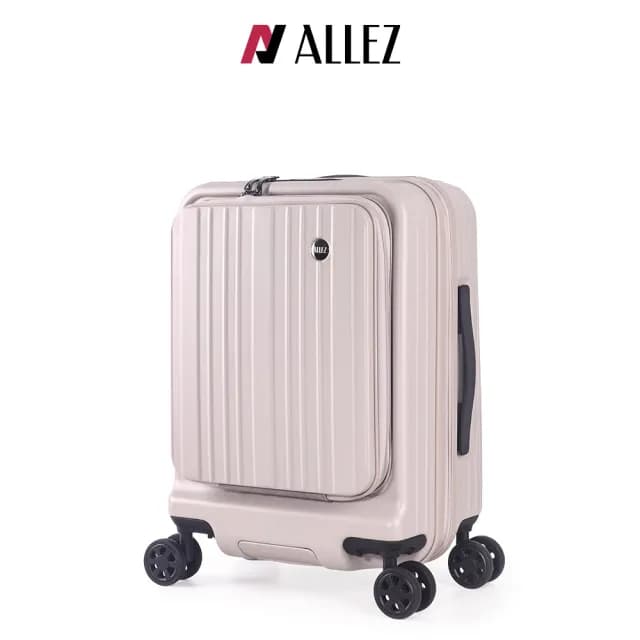 【ALLEZ 奧莉薇閣】速達 21吋 掀旅箱II 前開式 可連接行動電源 擴充行李箱(AVT24021)