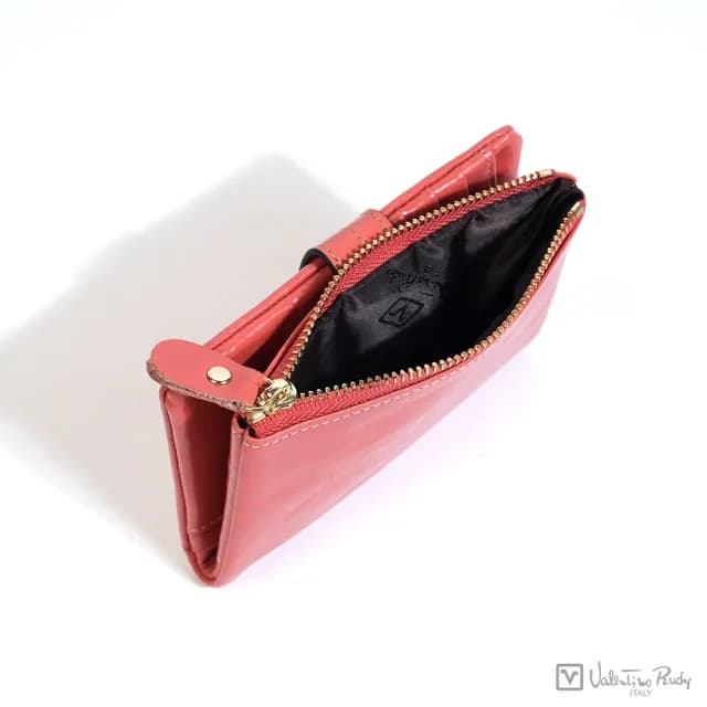 【Valentino Rudy 范倫鐵諾.路迪】招財油蠟真皮折疊式短夾 錢包 皮夾(9色 招財錢包 開運皮夾 LU30992)