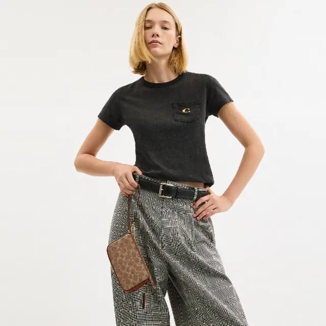 【COACH】蔻馳官方直營 PLAZA 18號手袋 單肩包 側背包 手拿包-多色任選(CCD38/CCD09)