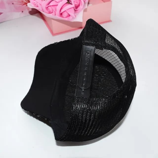 【橘魔法】閃亮亮透氣網眼棒球帽(親子款 帽子 遮陽帽 防曬 鴨舌帽 網帽 大童 大人 兒童 女童 童帽 童裝)