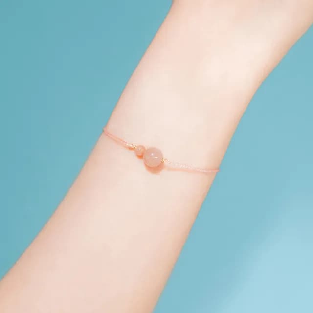 【vacanza】祈願｜橙月光．水晶純銀手鍊｜自信．積極