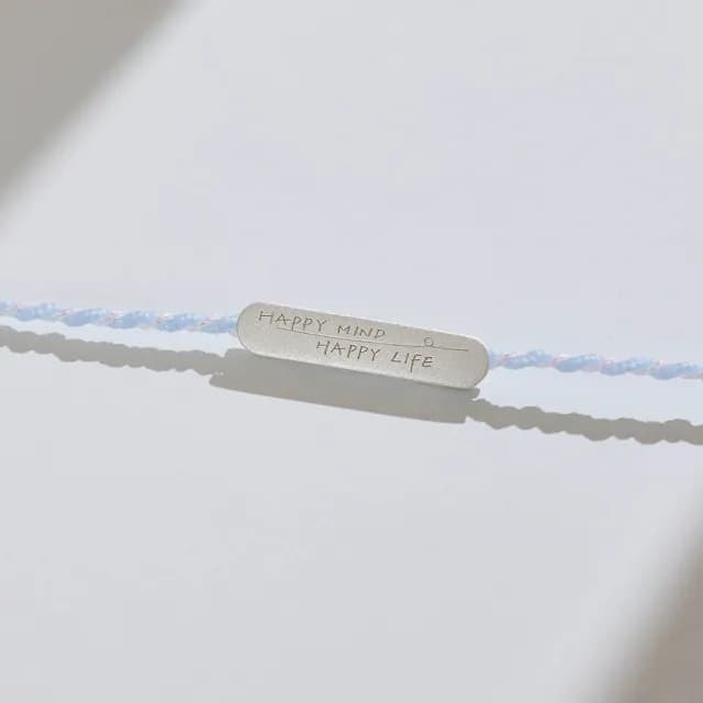 【vacanza】祈願｜good mood．純銀手鍊
