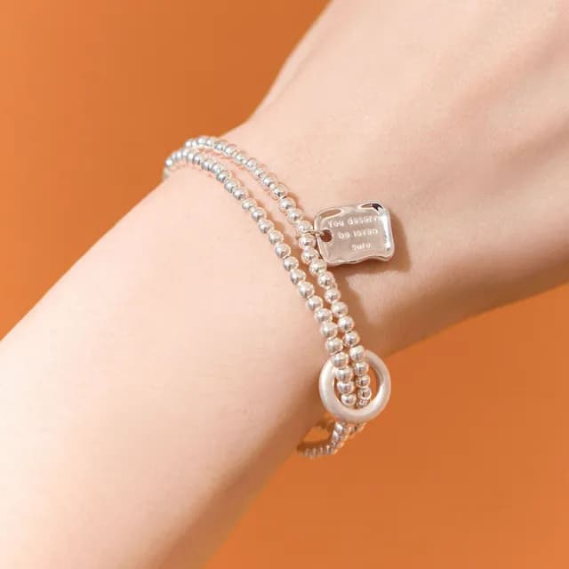 【vacanza】deserve to be loved・純銀手鍊