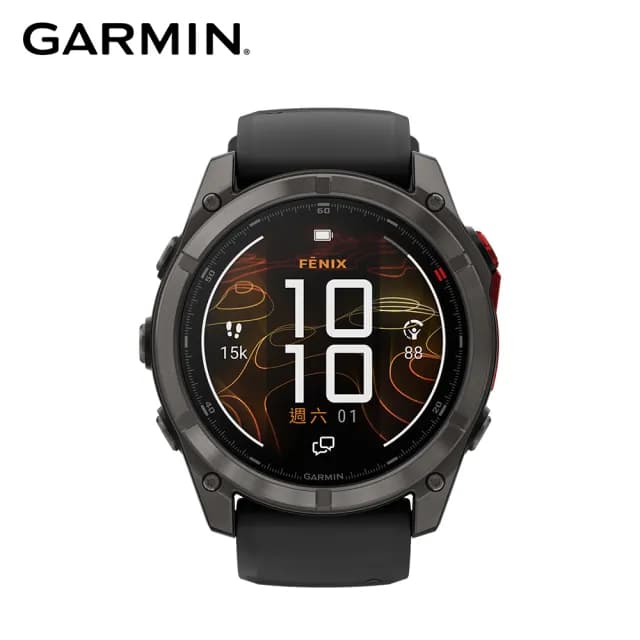 【GARMIN】Fenix 8 Pro Micro LED 全方位戶外進階GPS智慧腕錶 51mm
