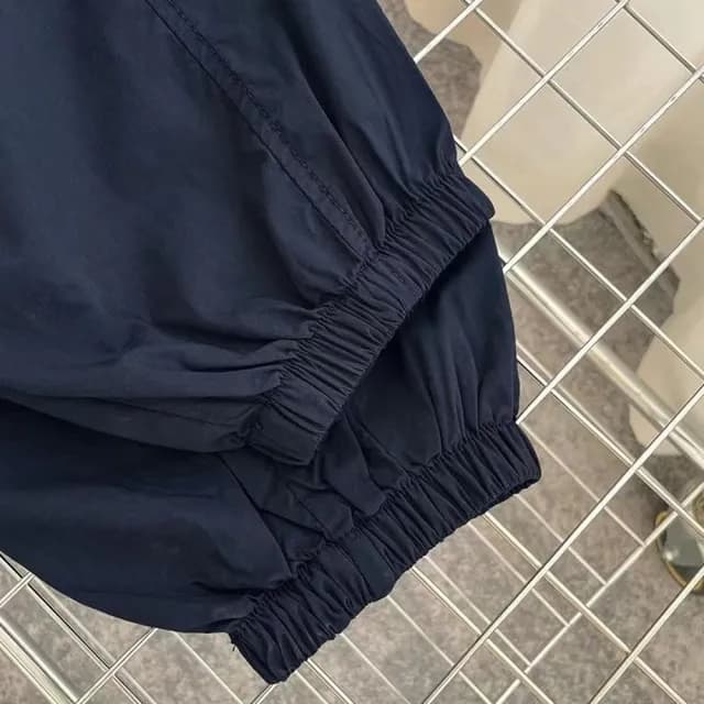 【橘魔法】垂墜寬鬆縮口長褲(大童 薄長褲 工作褲 縮口褲 防蚊 防曬 褲子 中性款 女童 男童 童裝)