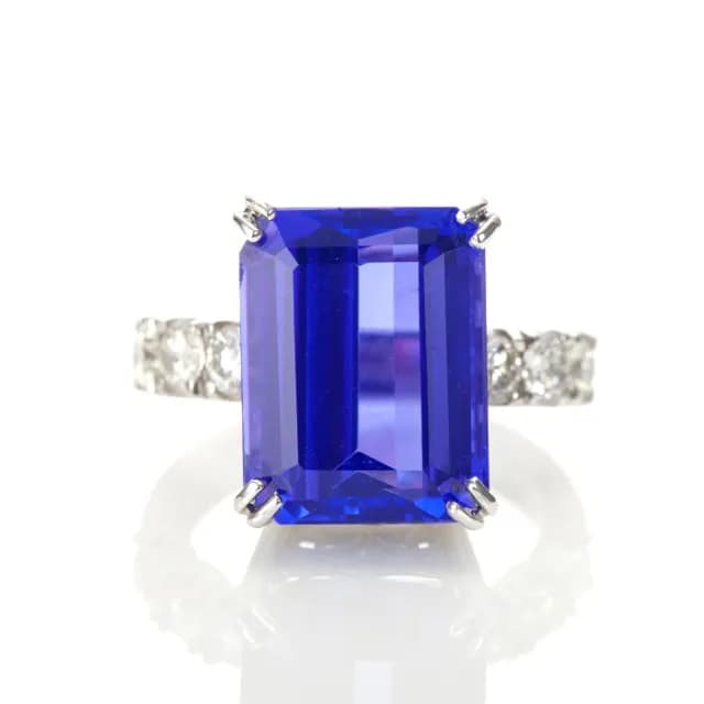 【DOLLY】13克拉 天然丹泉石18K金鑽石戒指(母親節 長輩送禮 交換禮物首選)