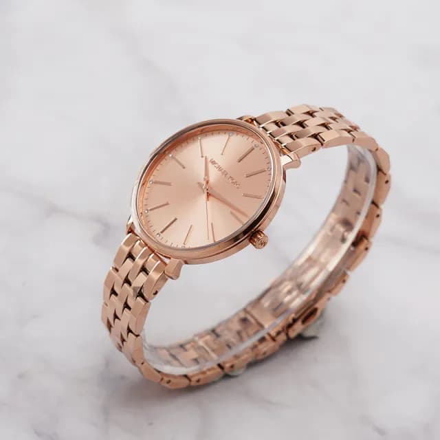 【Michael Kors】MK Pyper 秋冬時尚 紐約晶鑽不鏽鋼女錶 手錶-38mm 送禮 禮物 推薦(任選均一價)