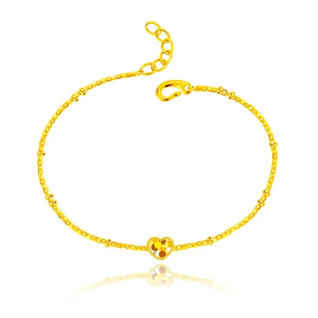 【J’code 真愛密碼】黃金手鍊 七夕情人節 寵愛你(金重:0.82錢/+-0.03錢)