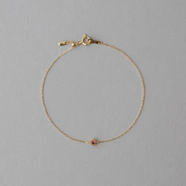 【ete】K18YG Fleur芙蓉手鍊(1、2、3、6、8、10、11、12月)