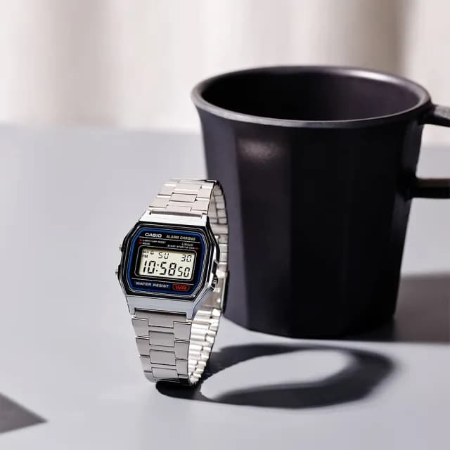 【CASIO 卡西歐】復古風潮經典方形電子錶(A158WA-1)