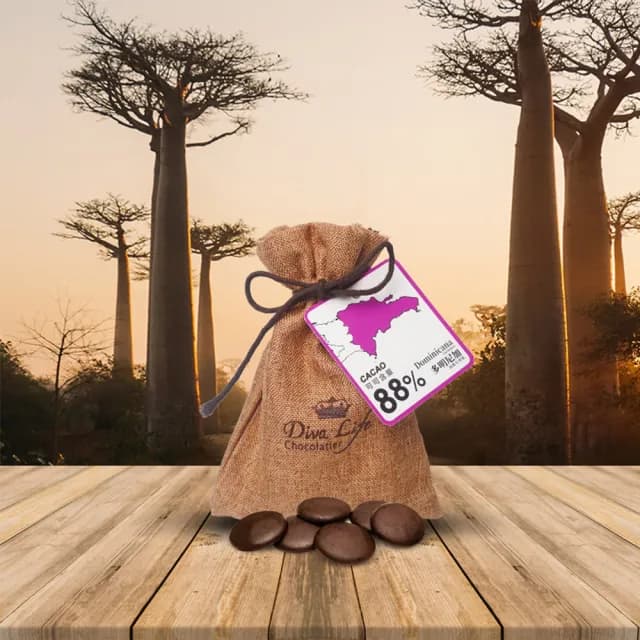 【Diva Life】單一產區鈕扣型黑巧克力1袋