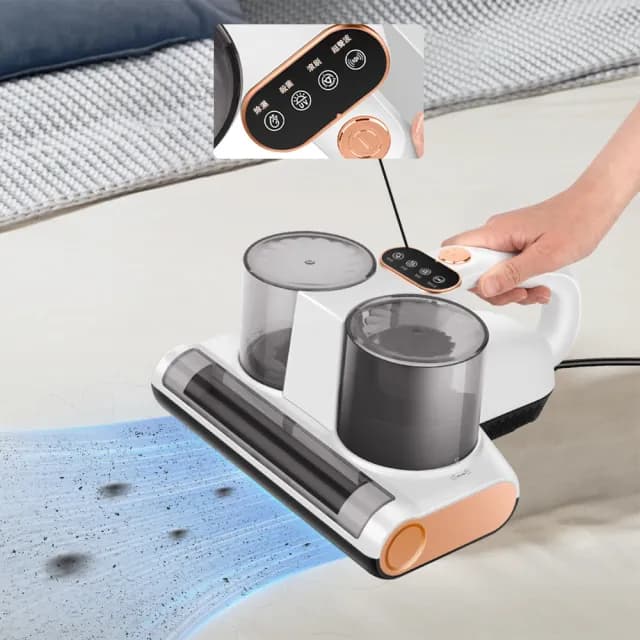 【小不記】有線手持除螨機/除螨儀/除塵蟎機/高頻震動拍打(居家床單/被套/沙發/椅墊/紫光殺菌/除螨吸塵器)