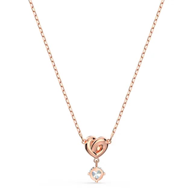 【SWAROVSKI 施華洛世奇】Lifelong Heart/Una Angelic 鏈墜/耳環 心形/圓形 鍍玫瑰金色/鍍白金色(4款任選)