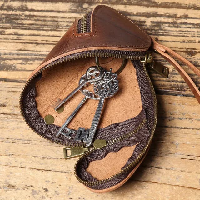 【KT DADA】雙11 鑰匙包 多用途 迷你小包 真皮零錢包 零錢收納包 拉鍊零錢包 手提零錢袋