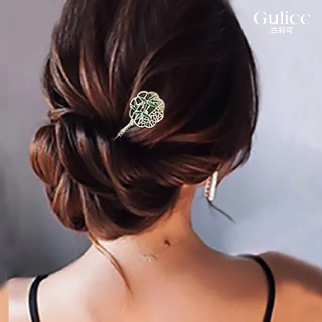 【Golicc】髮釵 優雅搖步 氣質髮簪 流蘇頭飾(雙11 聖誕節 生日 耶誕 髮飾 頭飾  髮簪 中國風 古典)