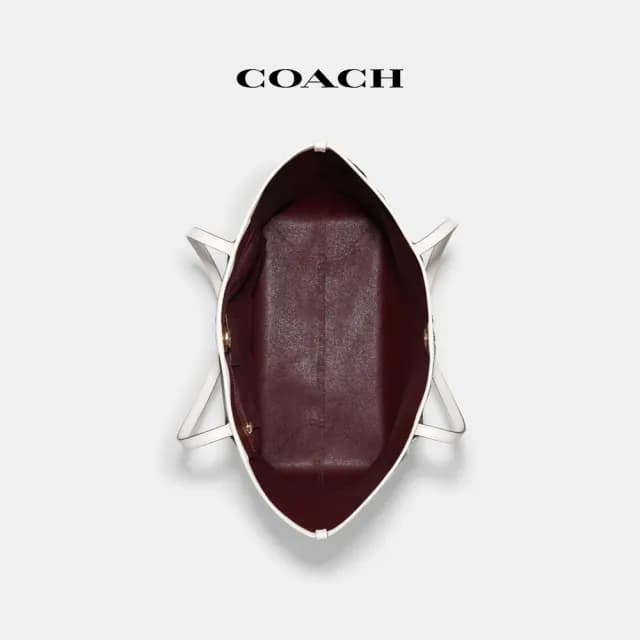 【COACH】蔻馳官方直營 CITY經典Logo托特包 托特手袋-多色任選(5696)