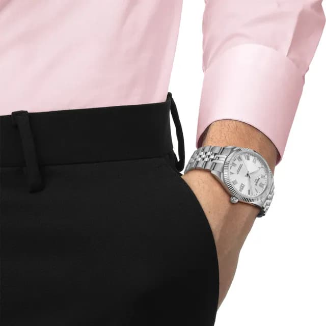 【TISSOT 天梭】BALLADE系列 天文台認證 COSC 羅馬字 機械腕錶 雙11 特惠 推薦(T1564081103300)