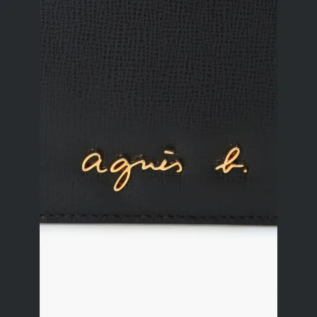 【agnes b.】Voyage City 皮革 零錢包(黑色)