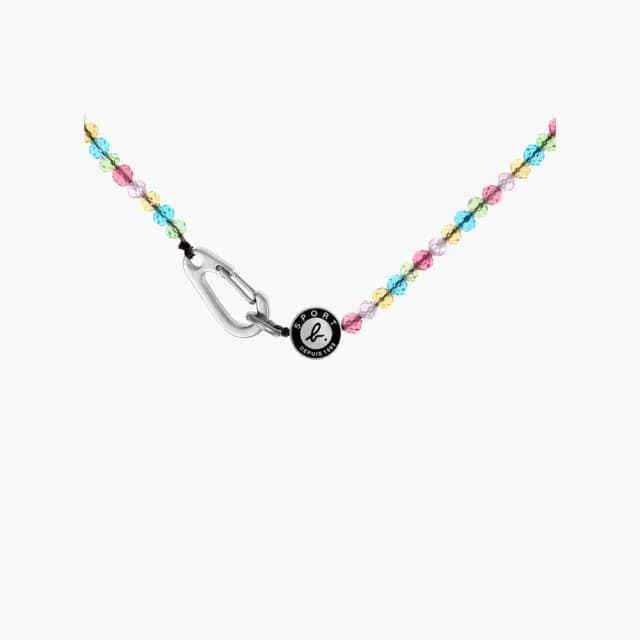 【agnes b.】Sport b. b logo 項鍊(銀色)