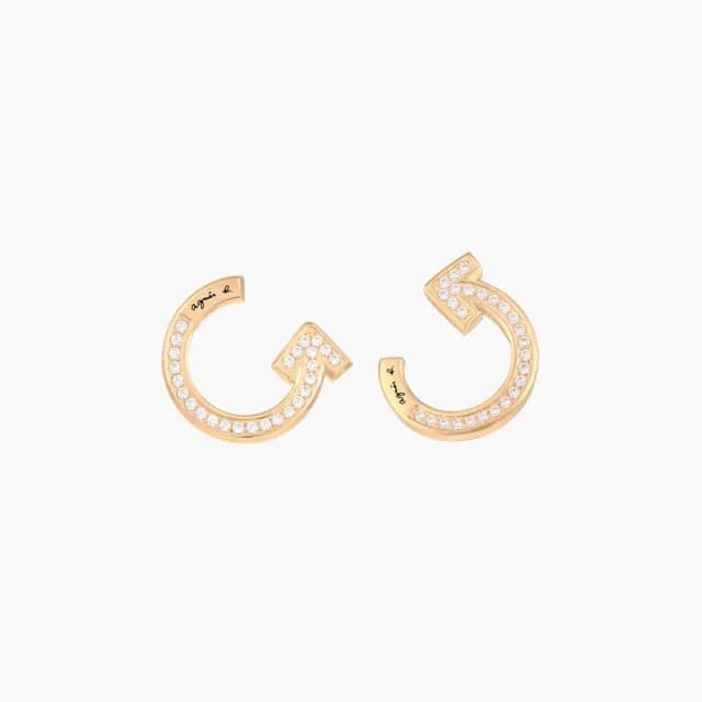 【agnes b.】bijoux Arrow 白鋼 耳環(多款任選)