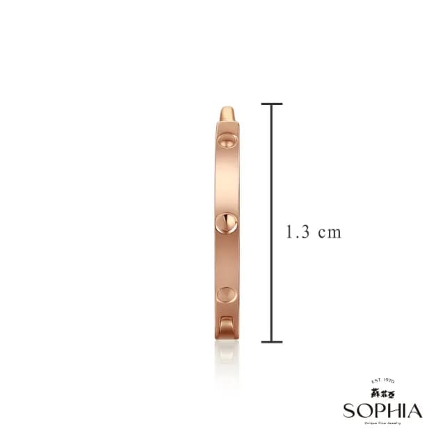 【蘇菲亞珠寶】18K玫瑰金 伊甸  K金耳環