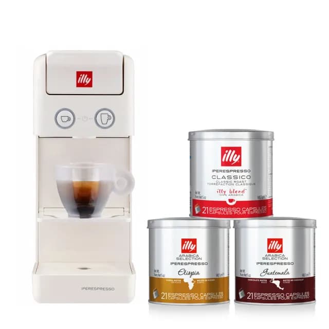 【illy】官方直營 Y3.3 膠囊咖啡機(白色)