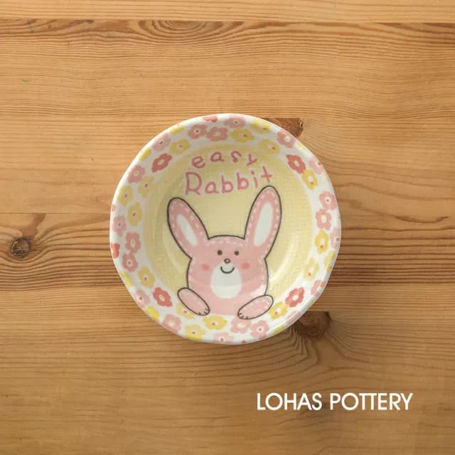 【LohasPottery 陸寶】日本製 美濃燒 動物卡通釉下彩壓紋餐具｜5.5 吋小缽 五入組(甜品碗 點心碗)