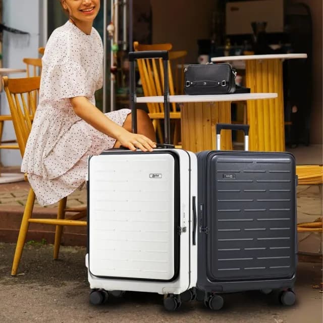 【Arlink】24吋行李箱 1:9 上掀式｜防爆防水 YKK拉鍊｜減震煞車輪｜純PC材質(上開行李箱/旅行箱)