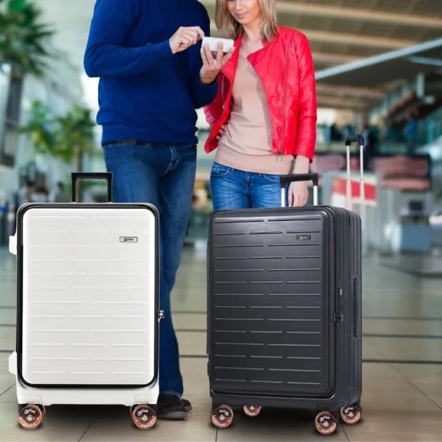 【Arlink】水晶輪 29吋行李箱 1:9 前掀式行李箱(防爆拉鍊行李箱/杯架行李箱/側開行李箱/旅行箱)