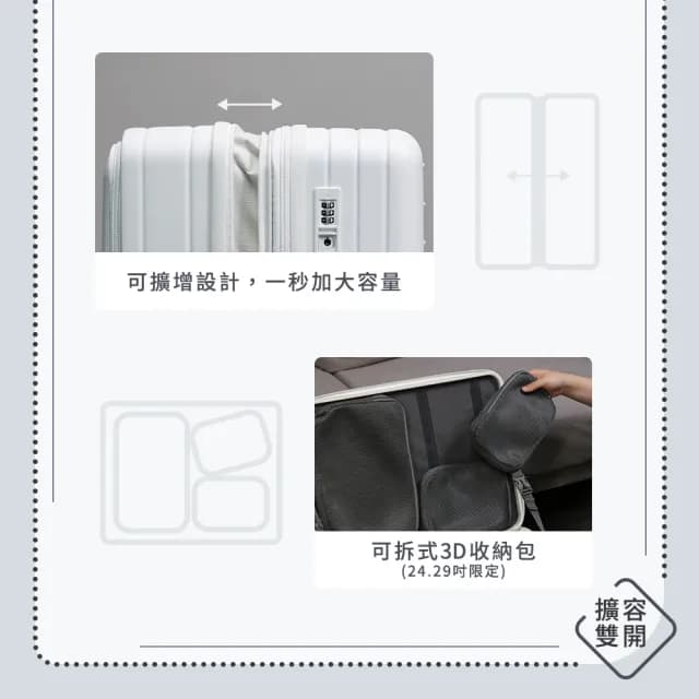 【Arlink】百變箱 1:9 前開式行李箱20吋(前掀式行李箱/前開登機箱/廉航登機箱/上掀式登機箱/小行李箱)