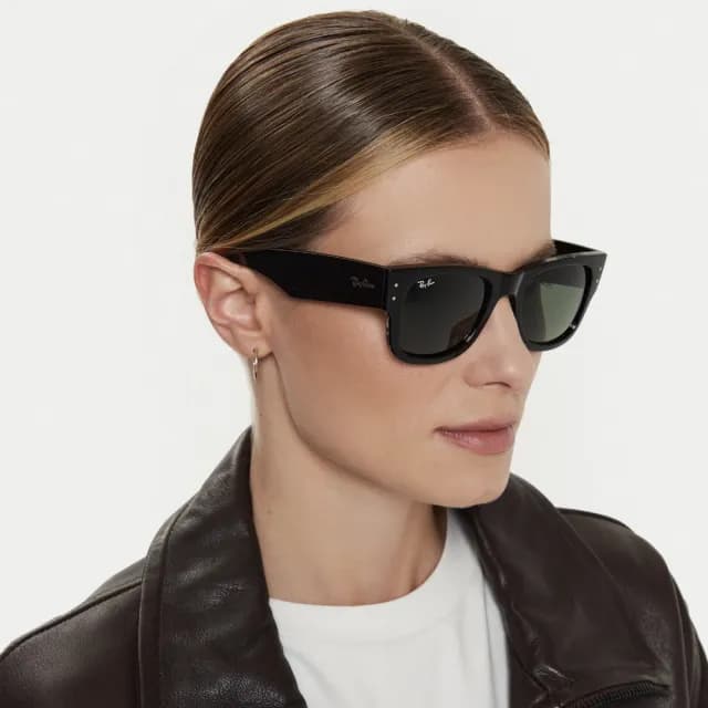 【RayBan 雷朋】Mega wayfarer 亞洲版寬版偏光太陽眼鏡 RB0840SF 901/58 偏光 52mm 公司貨(贈雷朋藍牙音響)