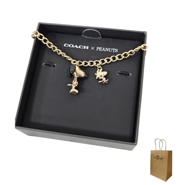 【COACH】COACH SNOOPYxPEANUTS史努比限量手鍊禮盒組(贈原廠紙袋贈送禮)