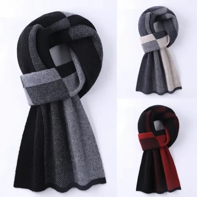 【時尚巴黎】現貨+預購頂級羊毛圍巾羊絨秋冬季加絨厚磅保暖針織圍巾(保暖冬季韓版男女配件74mi41)