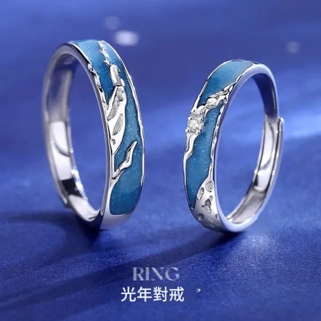 【巴黎精品】現貨+預購 頂級925純銀戒指婚戒女鑽戒開口戒情侶對戒尾戒情人節禮物(純銀光年男女飾品a1li81)