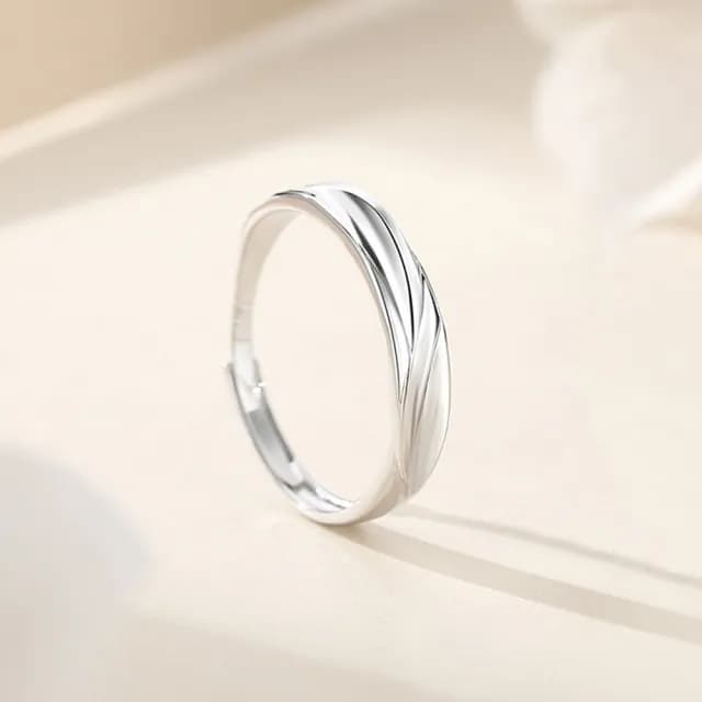 【巴黎精品】現貨+預購 頂級925純銀戒指婚戒女鑽戒開口戒情侶對戒尾戒情人節禮物(弱水三千男女飾品a1li70)