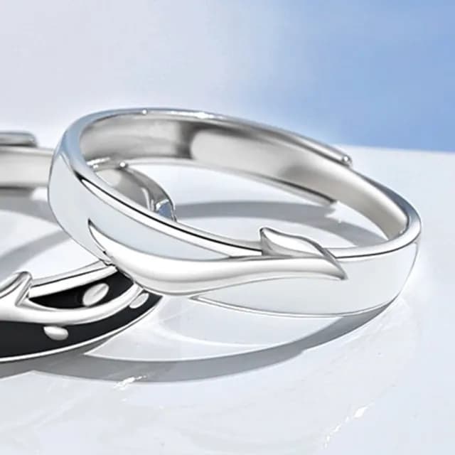 【巴黎精品】現貨+預購 頂級925純銀戒指婚戒女鑽戒開口戒情侶對戒尾戒情人節禮物(龍飛鳳舞男女飾品a1li67)