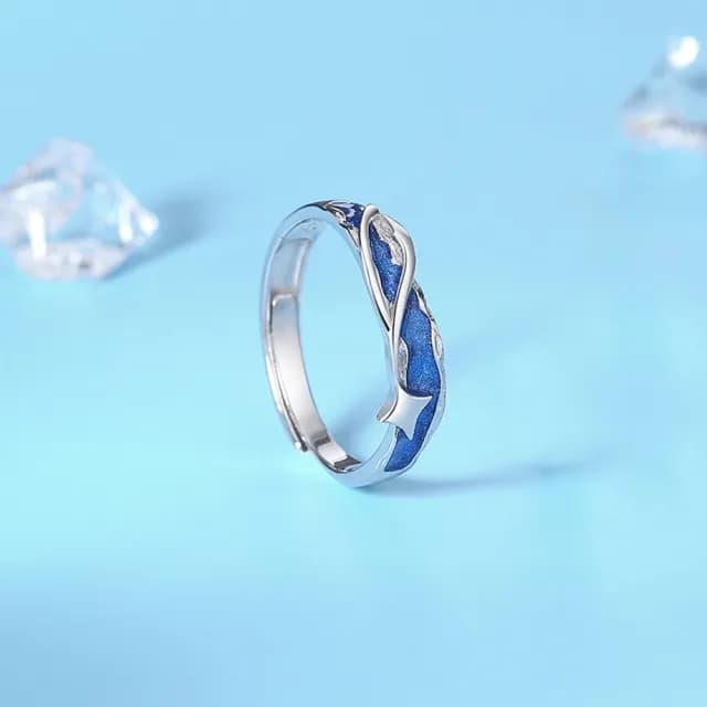 【巴黎精品】現貨+預購 頂級925純銀戒指婚戒女鑽戒開口戒情侶對戒尾戒情人節禮物(新款彗星男女飾品a1li55)