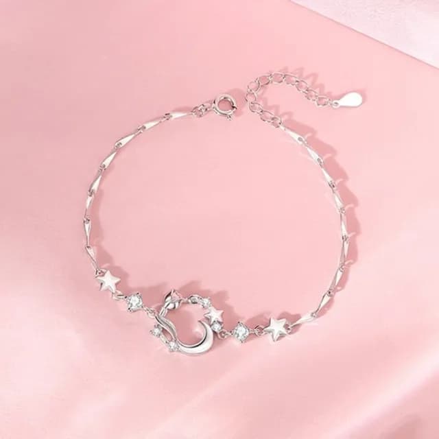 【巴黎精品】現貨+預購 頂級925純銀手鍊情侶手鏈女首飾情人節禮物(遇見你情侶男女飾品a1li23)